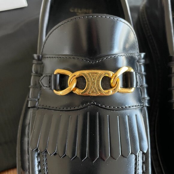 Celine Triomphe Margaret Leather Loafer - Size 39.5 - Excellent Condition - Picture 4 of 6